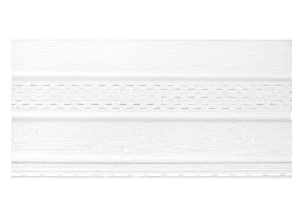 Софит к сайдингу ПЕРФОРАЦИЯ ПО ЦЕНТРУ TECOS БЕЛЫЙ купить в Воронеже