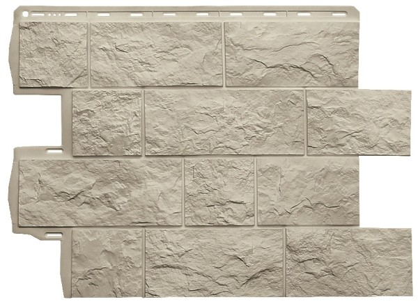 Фасадная панель Альта-Профиль Туф ЭКО Кремовый купить в Воронеже