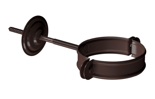 Хомут трубы D90 Döcke STAL PREMIUM Шоколад, (RAL 8019) купить в Воронеже