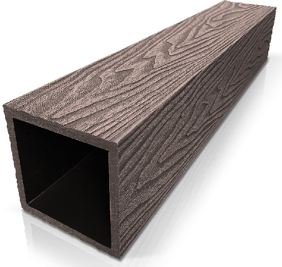 Столб ДПК 3D GardenParkett фактура дерева Венге купить в Воронеже