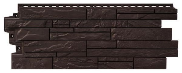 Фасадная панель Grand Line Скала Стандарт Шоколадный (коричневый) купить в Воронеже
