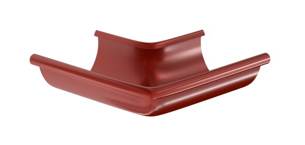 Водосток Aquasistem, система 150x100 - Угол желоба, наружный 90° RR 29 Бургундский купить в Воронеже