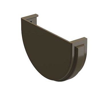 Заглушка желоба Docke Premium ПВХ - Каштан купить в Воронеже