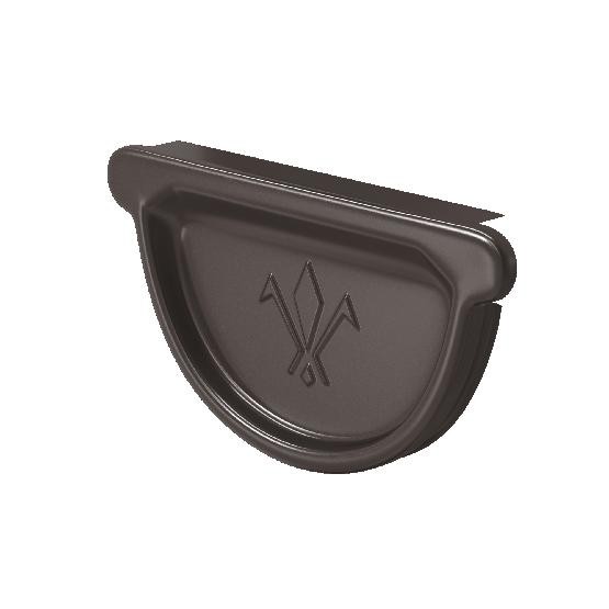 Водосток Aquasistem, система 150/100 -  Заглушка универсальная с резиновым уплотнителем RR 32 Тёмно Коричневый купить в Воронеже