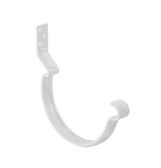 Водосток Aquasistem, система 150/100 - Крюк крепления желоба короткий RAL 9003 Белый купить в Воронеже