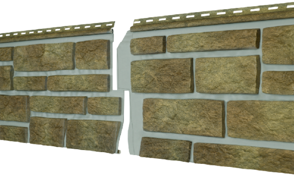 Фасадная панель Ю-пласт Стоун Хаус S-Lock Таганай вулканический купить в Воронеже