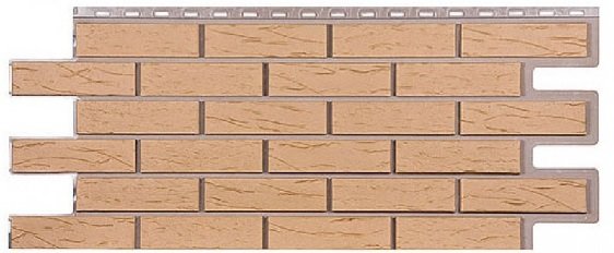 Фасадная панель T-Сайдинг-Кирпич Саман Бежевый купить в Воронеже