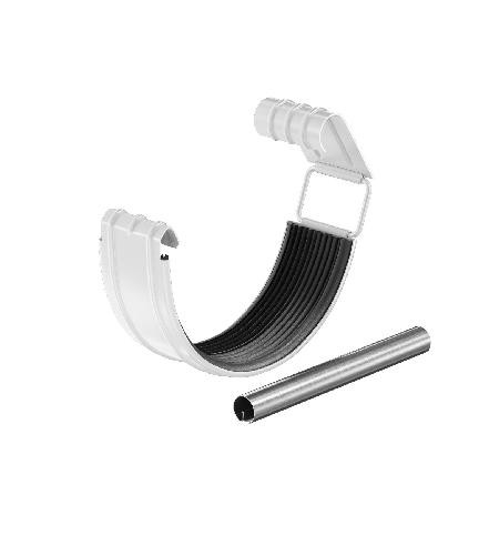 Водосток Aquasistem, система 150/100 - Соединитель желоба с резиновым уплотнителем RAL 9003 Белый купить в Воронеже