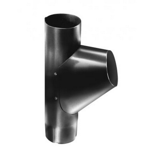 Водосток Grand Line 125x90 – Тройник RAL 9005 купить в Воронеже