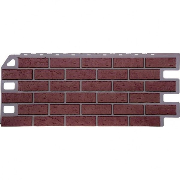 Фасадная панель FineBer, Кирпич, Красный купить в Воронеже