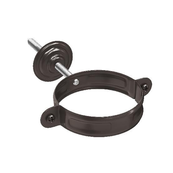 Водосток Aquasistem, система 150/100 - Комплект крепления трубы RR 32 Тёмно Коричневый купить в Воронеже