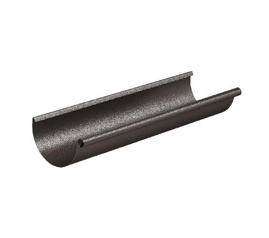 Водосток Aquasistem, Система 125/90 - Желоб водосточный 3 метра RR 32 Тёмно-коричневый matt купить в Воронеже