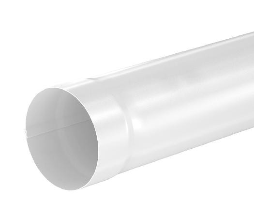 Водосток Aquasistem, система 125x90 - Труба водосточная 1.00м RR 20 Белый купить в Воронеже