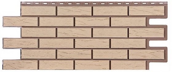 Фасадная панель T-Сайдинг-Кирпич Саман Пустынный купить в Воронеже