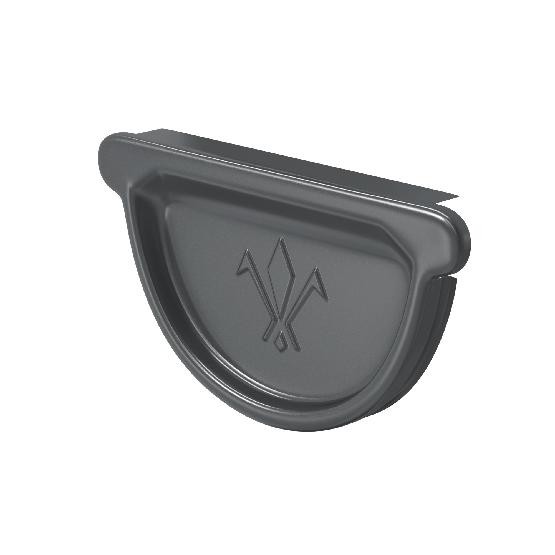 Водосток Aquasistem, система 150/100 -  Заглушка универсальная с резиновым уплотнителем RAL 7024 Тёмно-серый купить в Воронеже