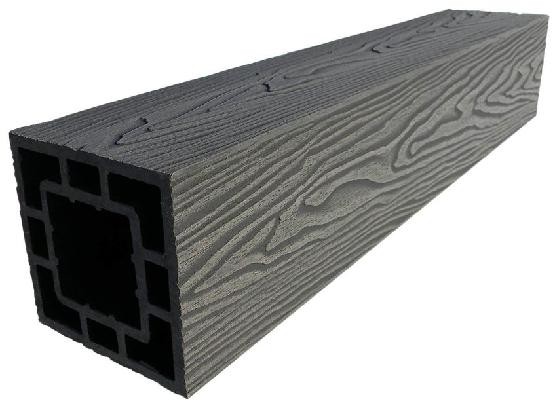 Столб опорный ДПК 3D GardenParkett фактура дерева Графит купить в Воронеже