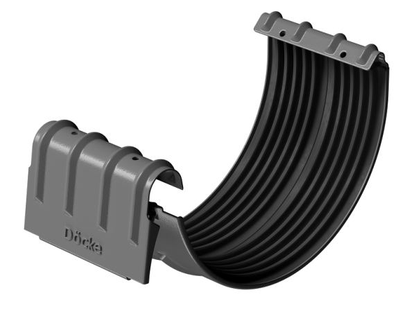 Соединитель желобов D125 Döcke STAL PREMIUM Графит, (RAL 7024) купить в Воронеже