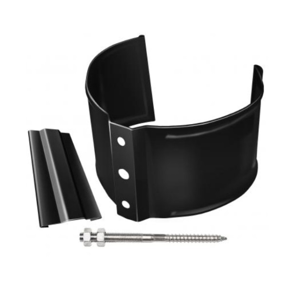 Водосток Grand Line 125x90 – Хомут трубы (на кирпич) RAL 9005 купить в Воронеже