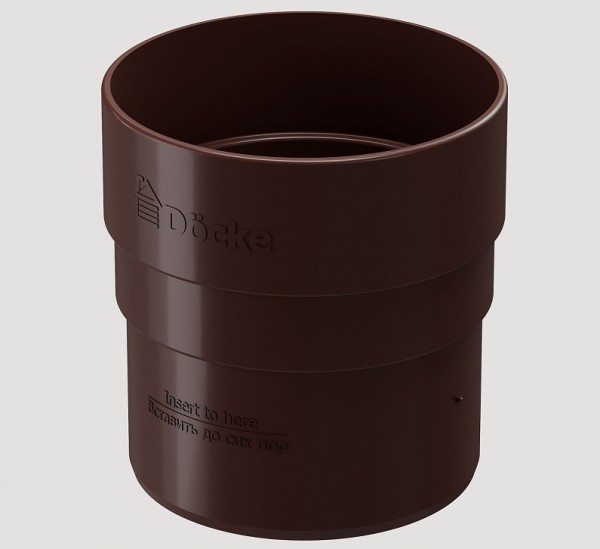 Муфта соединительная ПВХ Docke STANDART Тёмно-коричневый купить в Воронеже