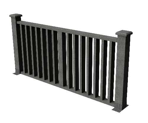 Ограждения декоративное ДПК GRINDERDECO Риальто серый базальт купить в Воронеже