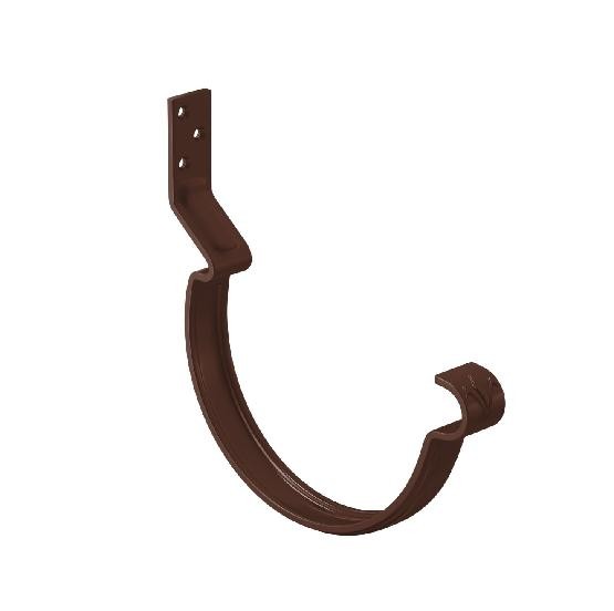 Водосток Aquasistem, система 125x90 - Крюк крепления желоба короткий RAL 8017 Коричневый купить в Воронеже