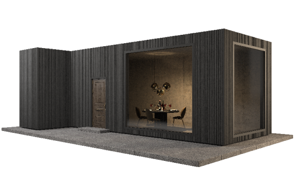 Фасадная панель GRINDERDECO, ДПК,двухсторонняя Серый базальт купить в Воронеже