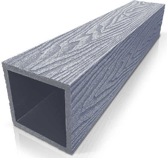 Столб ДПК 3D GardenParkett фактура дерева Серый купить в Воронеже