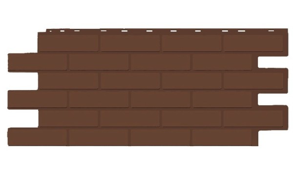 Фасадная панель T-Siding Кирпич Модерн Эко Браун купить в Воронеже