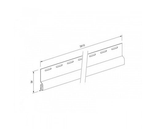 Стартовый профиль для винилового сайдинга VOX STANDART купить в Воронеже