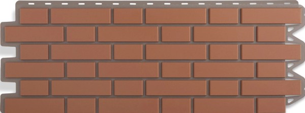 Фасадная панель Альта-Профиль, Кирпич Клинкерный, Красный купить в Воронеже