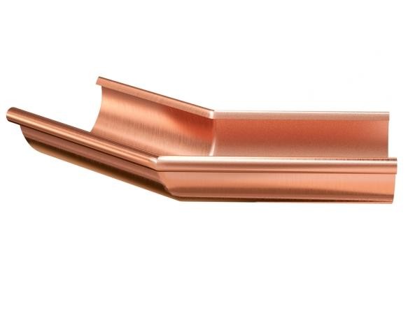 Водосток Aquasistem, система 150/100 - Угол желоба наружный медный 135° купить в Воронеже