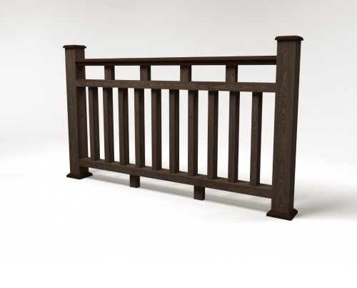 Ограждение из ДПК FG8 венге купить в Воронеже