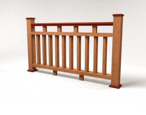 Ограждение из ДПК FG8 терракот купить в Воронеже