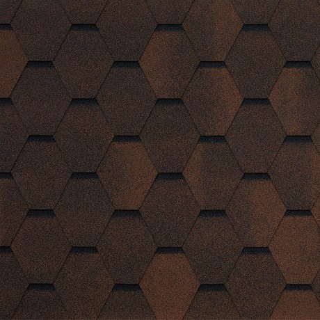 Гибкая черепица Tegola GARDA marrone 439 купить в Воронеже