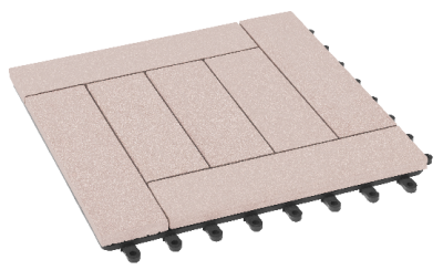 Модульный паркет ДПК GRINDERDECO Комфорт 6 Выбеленный дуб